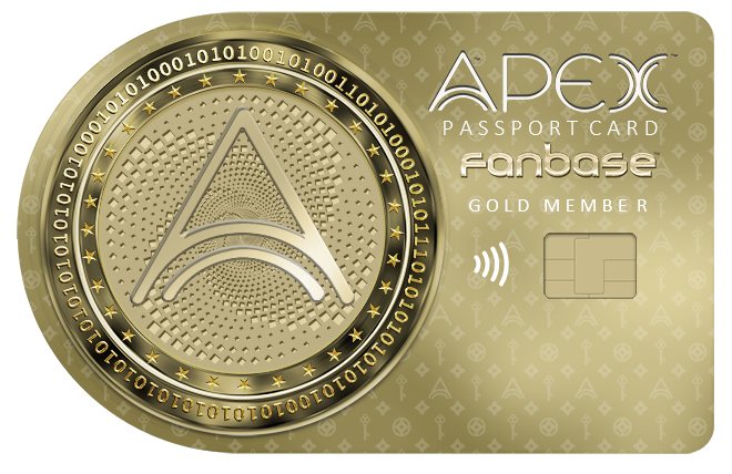 Apex Fanbase card front, Apex Passport Gold Member