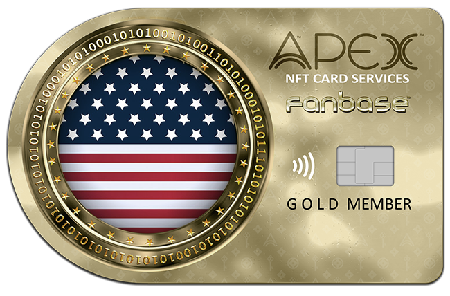 Apex Fanbase card front, Stars & Stripes Gold Member