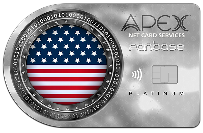 Apex Fanbase card front, Stars & Stripes Platinum
