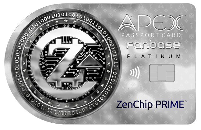 Apex Fanbase card front, ZenChip PRIME Platinum
