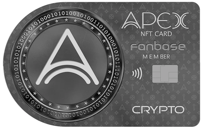 Apex Fanbase card front, NFT Card · Fanbase Member