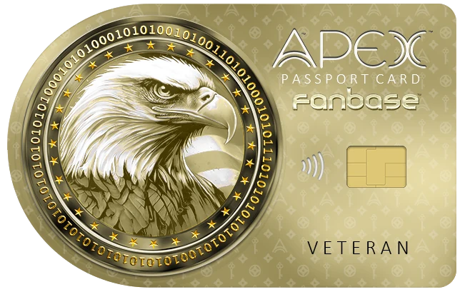 Apex Fanbase card front, Veteran Edition